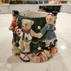 Spode Christmas Tree Votive Candleholder 3D Toys Around Tree Tea Light Holder
